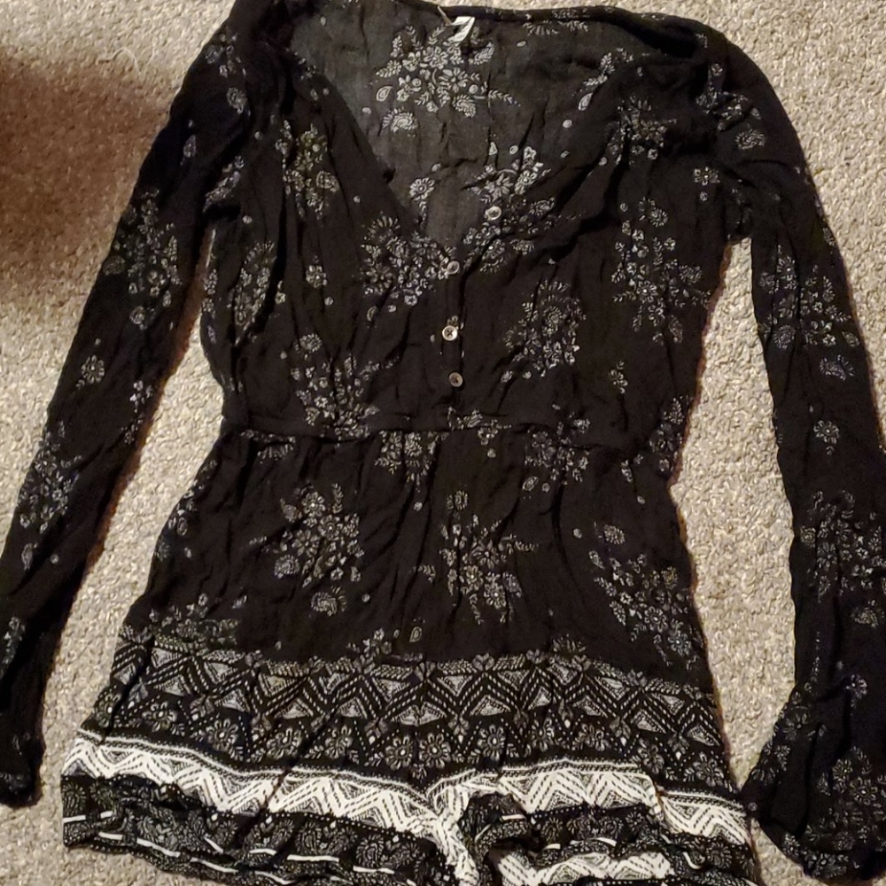 Long sleeved romper
